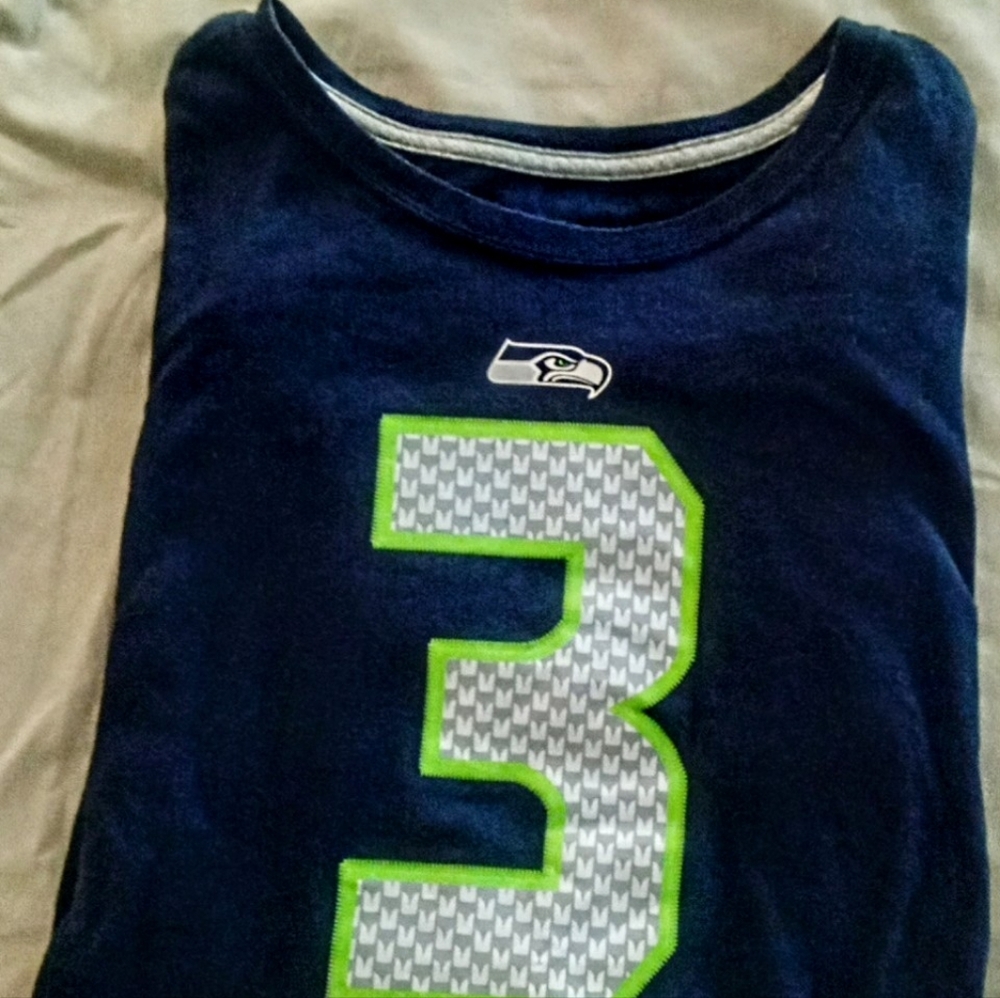 Nike Navy Blue and neon green Seattle Seahawks